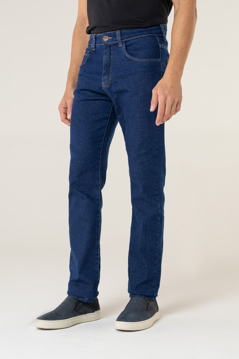 Calça Jeans Heraldo Básica Tradicional Plus Size - Lavagem Media